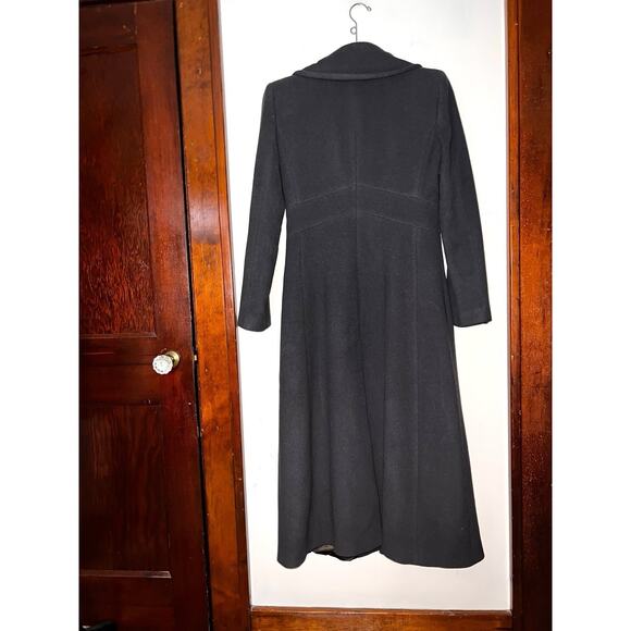 EMPORIO ARMANI GRAY CASHMERE WOOL NYLON FULL LENGTH COAT SIZE 42 IT / 6 US - Picture 2 of 5